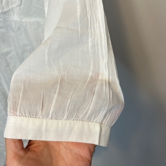 Lilly Pulitzer White Embroidered Cotton Alfa Tunic Top Swim Cover Up Sz M - Picture 9 of 11